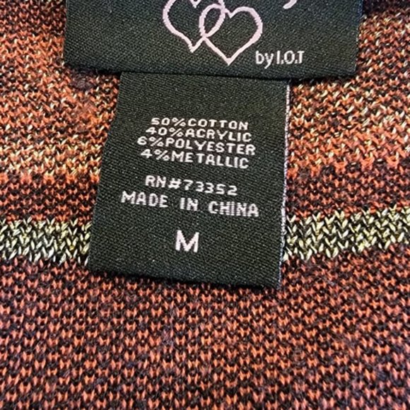 Hooked Up by IO Women'  Aztec Design Side Hi Low Open Long  Sleeve Cardigan M - Picture 8 of 12